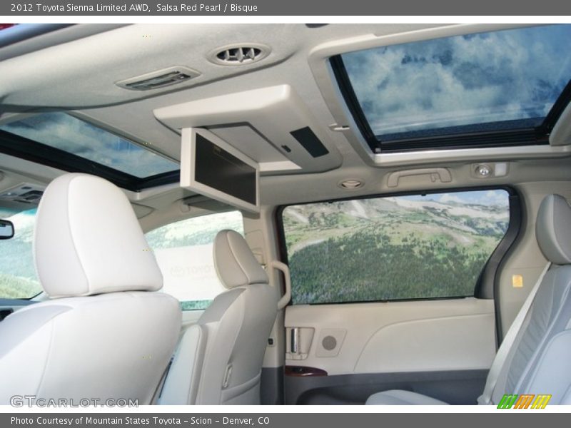 Sunroof of 2012 Sienna Limited AWD
