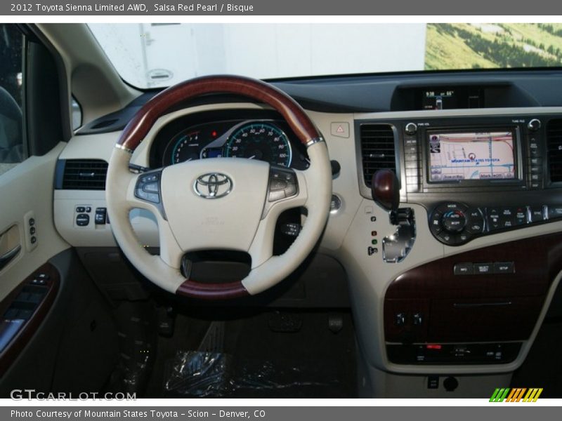 Dashboard of 2012 Sienna Limited AWD