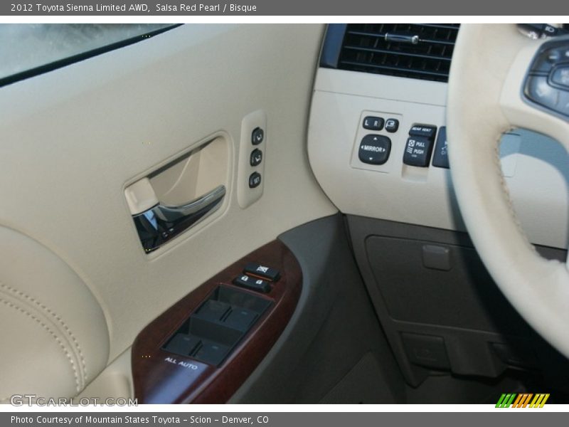 Salsa Red Pearl / Bisque 2012 Toyota Sienna Limited AWD