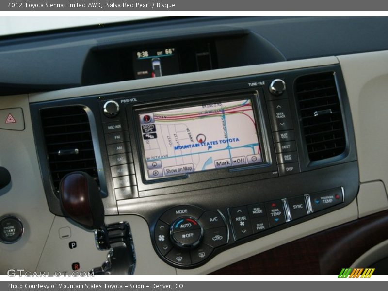 Salsa Red Pearl / Bisque 2012 Toyota Sienna Limited AWD