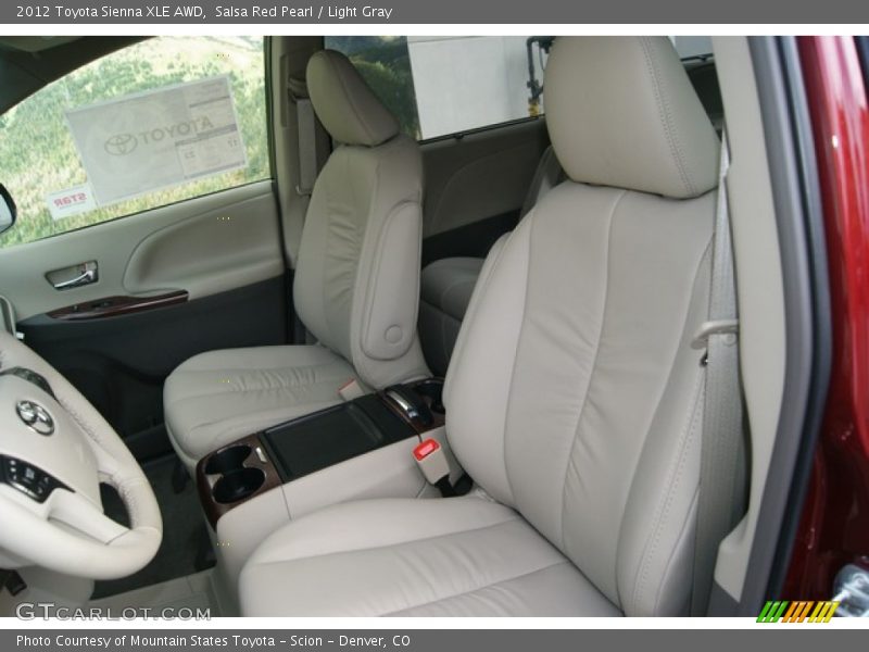  2012 Sienna XLE AWD Light Gray Interior