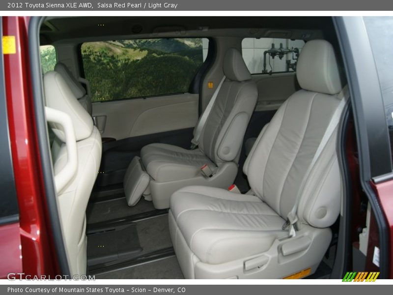  2012 Sienna XLE AWD Light Gray Interior
