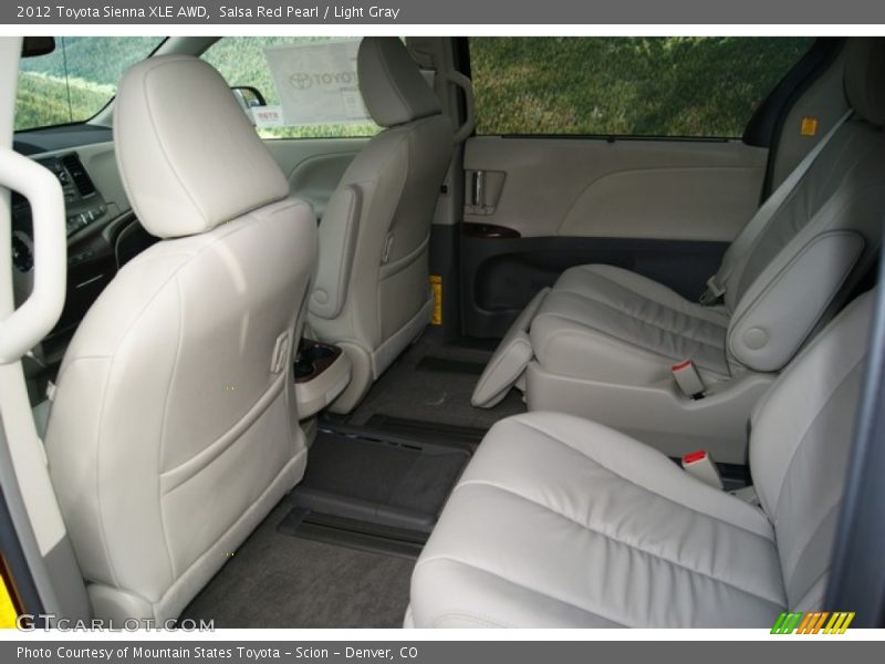  2012 Sienna XLE AWD Light Gray Interior