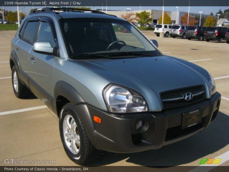 Alpine Frost / Gray 2008 Hyundai Tucson SE