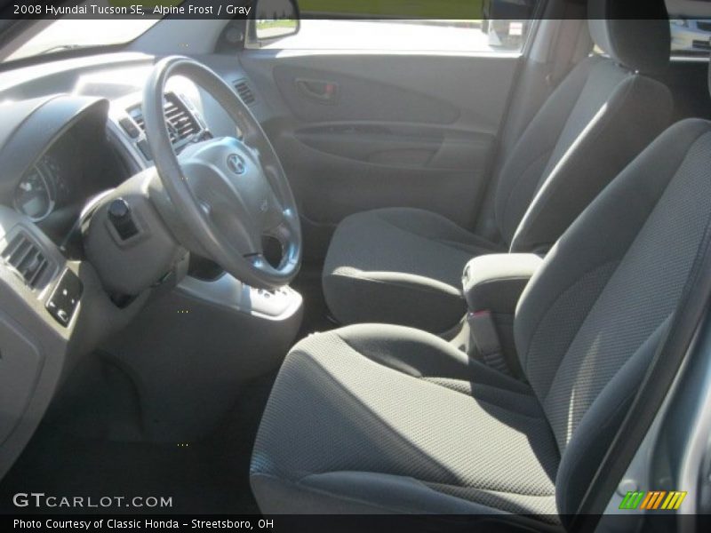Alpine Frost / Gray 2008 Hyundai Tucson SE