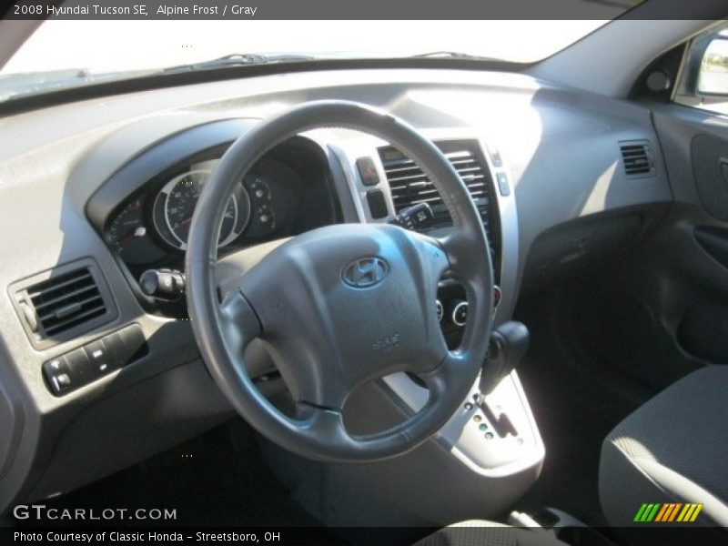 Alpine Frost / Gray 2008 Hyundai Tucson SE