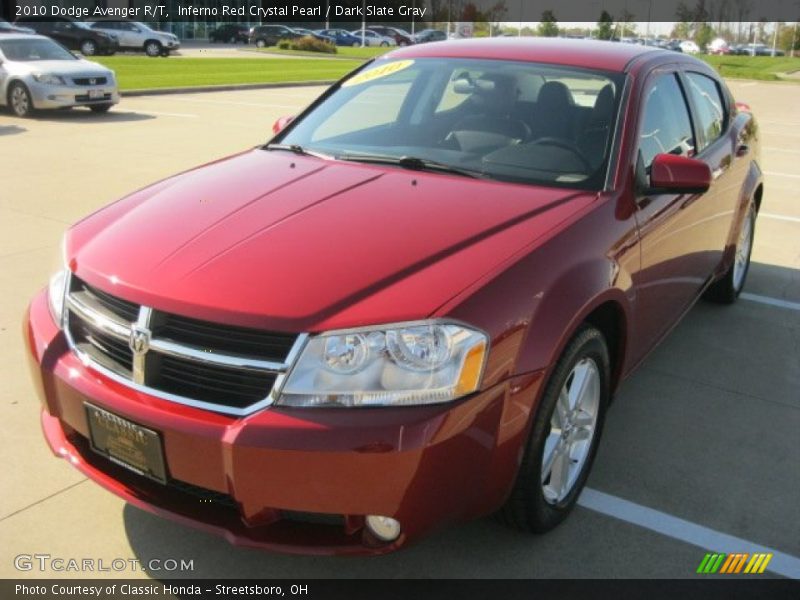 Inferno Red Crystal Pearl / Dark Slate Gray 2010 Dodge Avenger R/T
