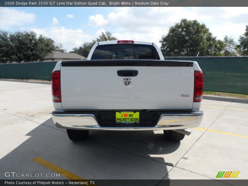 Bright White / Medium Slate Gray 2006 Dodge Ram 1500 SLT Lone Star Edition Quad Cab