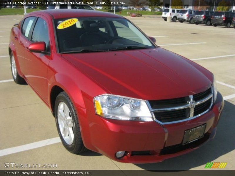 Inferno Red Crystal Pearl / Dark Slate Gray 2010 Dodge Avenger R/T