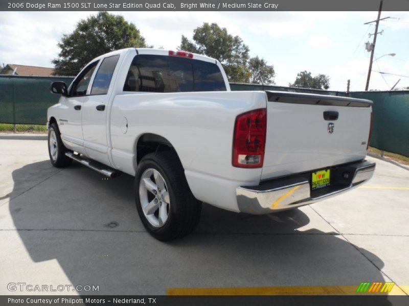 Bright White / Medium Slate Gray 2006 Dodge Ram 1500 SLT Lone Star Edition Quad Cab