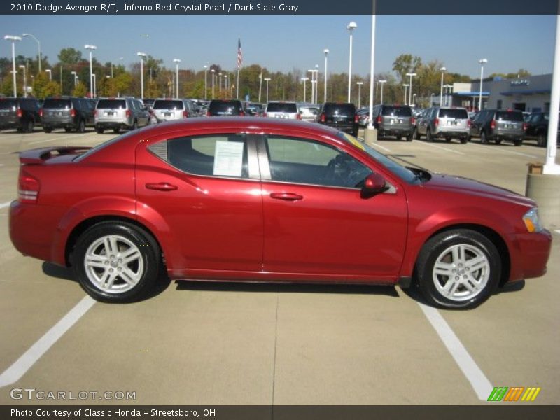 Inferno Red Crystal Pearl / Dark Slate Gray 2010 Dodge Avenger R/T