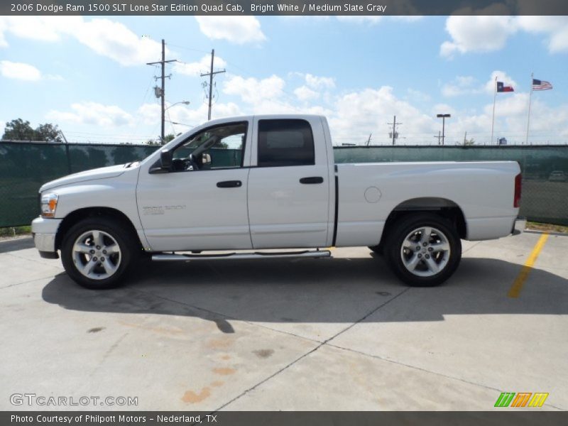 Bright White / Medium Slate Gray 2006 Dodge Ram 1500 SLT Lone Star Edition Quad Cab
