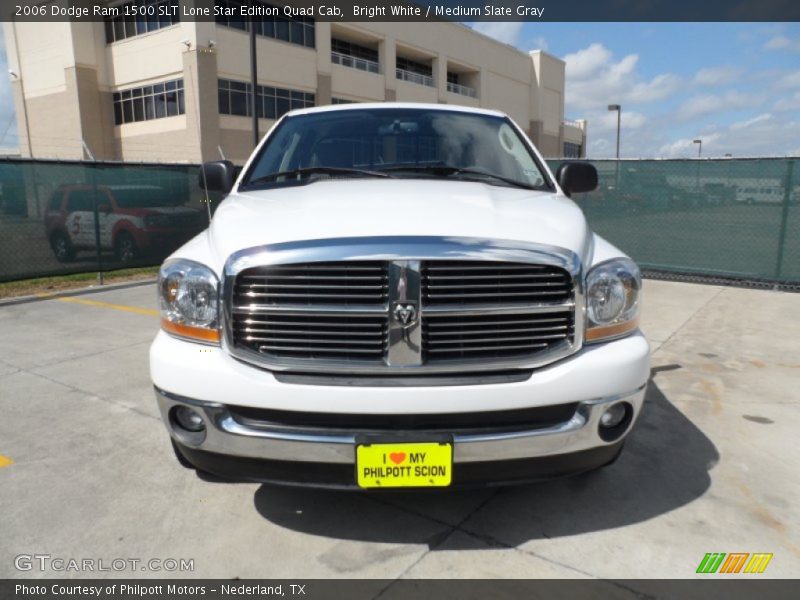 Bright White / Medium Slate Gray 2006 Dodge Ram 1500 SLT Lone Star Edition Quad Cab