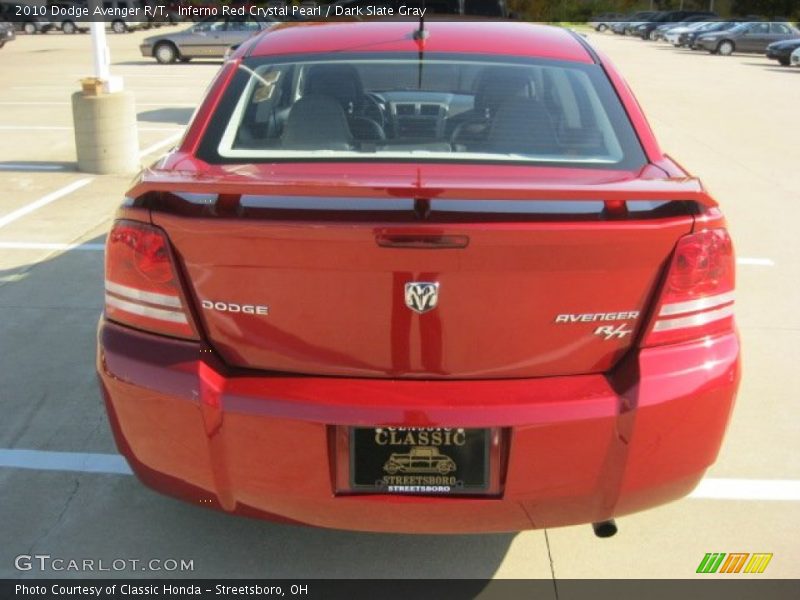 Inferno Red Crystal Pearl / Dark Slate Gray 2010 Dodge Avenger R/T