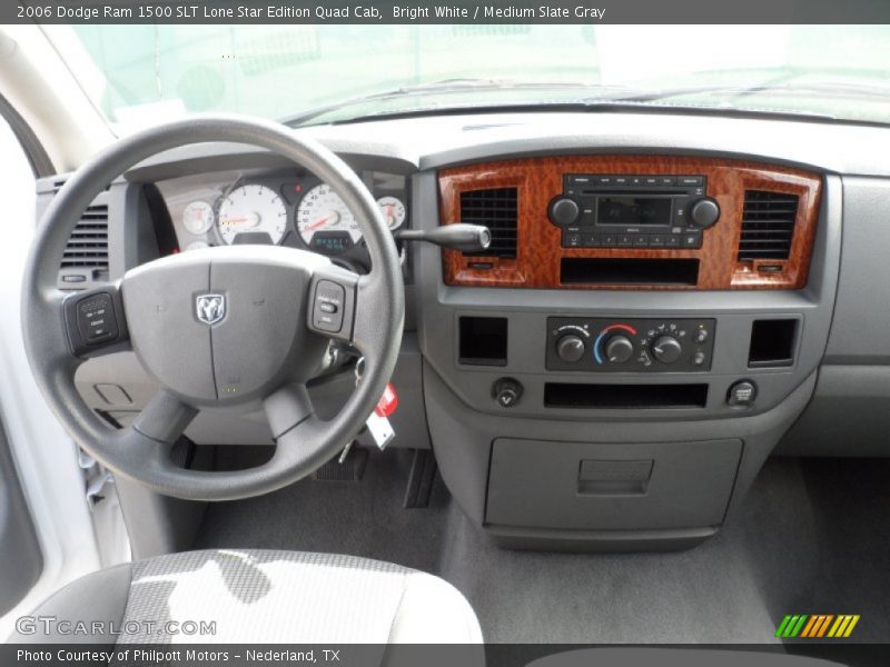 Bright White / Medium Slate Gray 2006 Dodge Ram 1500 SLT Lone Star Edition Quad Cab