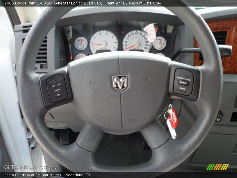 Bright White / Medium Slate Gray 2006 Dodge Ram 1500 SLT Lone Star Edition Quad Cab