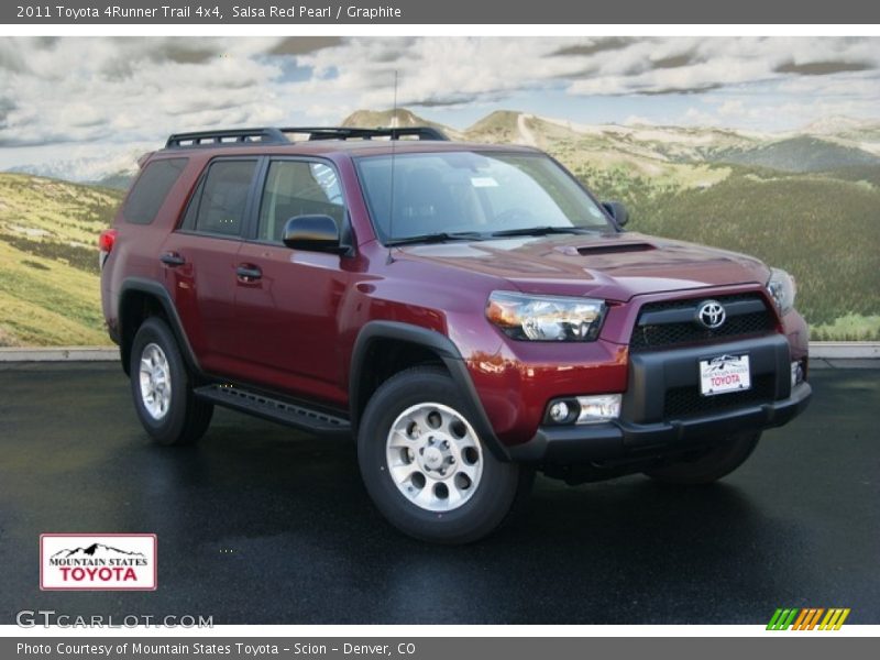 Salsa Red Pearl / Graphite 2011 Toyota 4Runner Trail 4x4