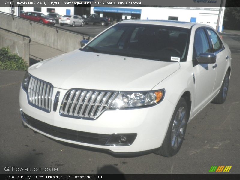 Crystal Champagne Metallic Tri-Coat / Dark Charcoal 2012 Lincoln MKZ AWD
