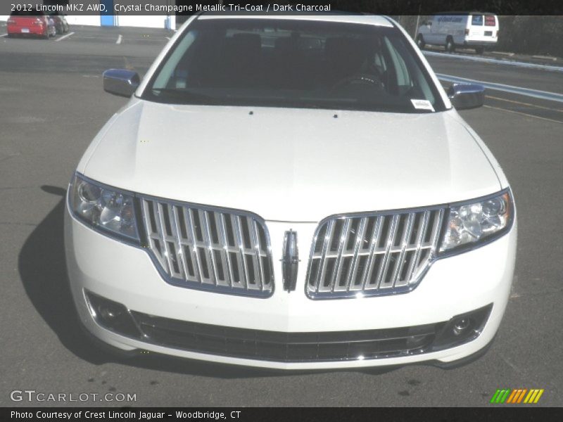 Crystal Champagne Metallic Tri-Coat / Dark Charcoal 2012 Lincoln MKZ AWD