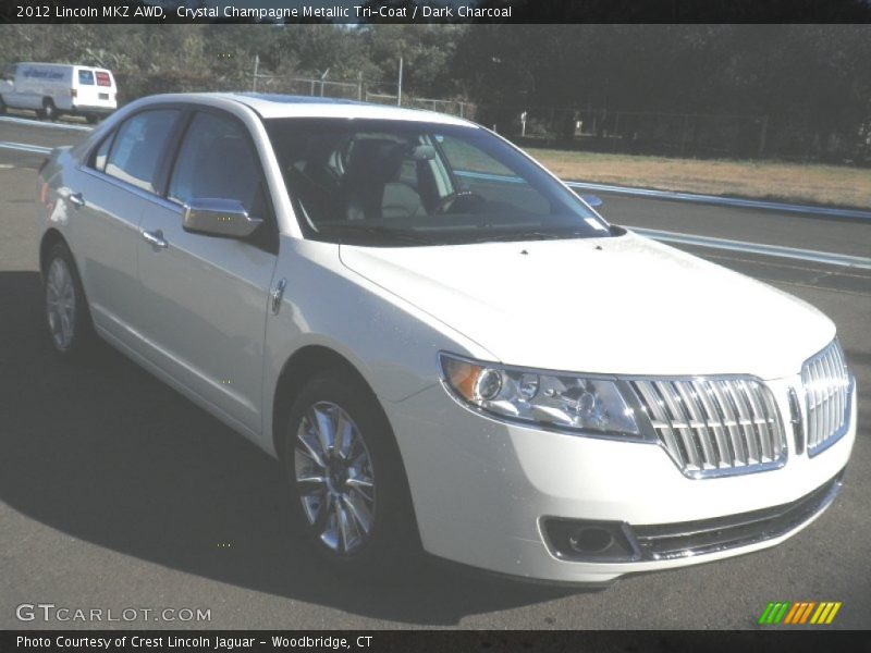 Crystal Champagne Metallic Tri-Coat / Dark Charcoal 2012 Lincoln MKZ AWD