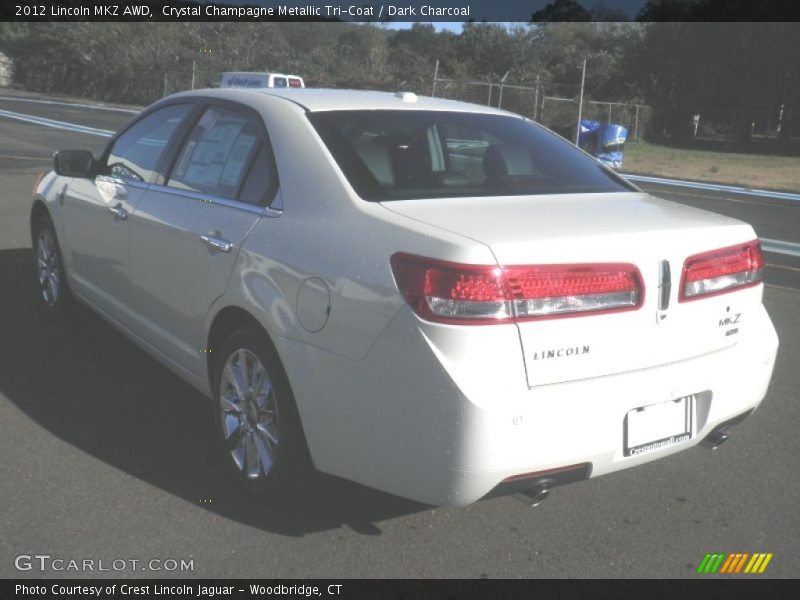 Crystal Champagne Metallic Tri-Coat / Dark Charcoal 2012 Lincoln MKZ AWD