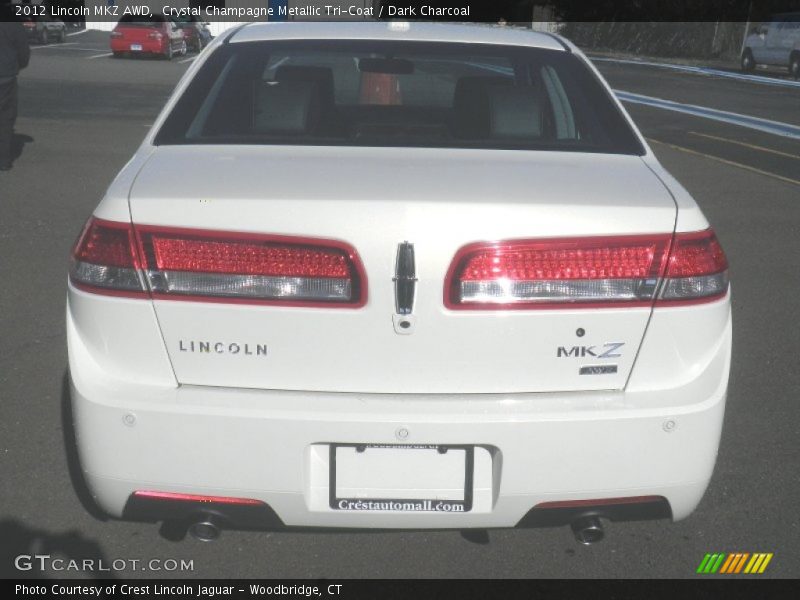 Crystal Champagne Metallic Tri-Coat / Dark Charcoal 2012 Lincoln MKZ AWD