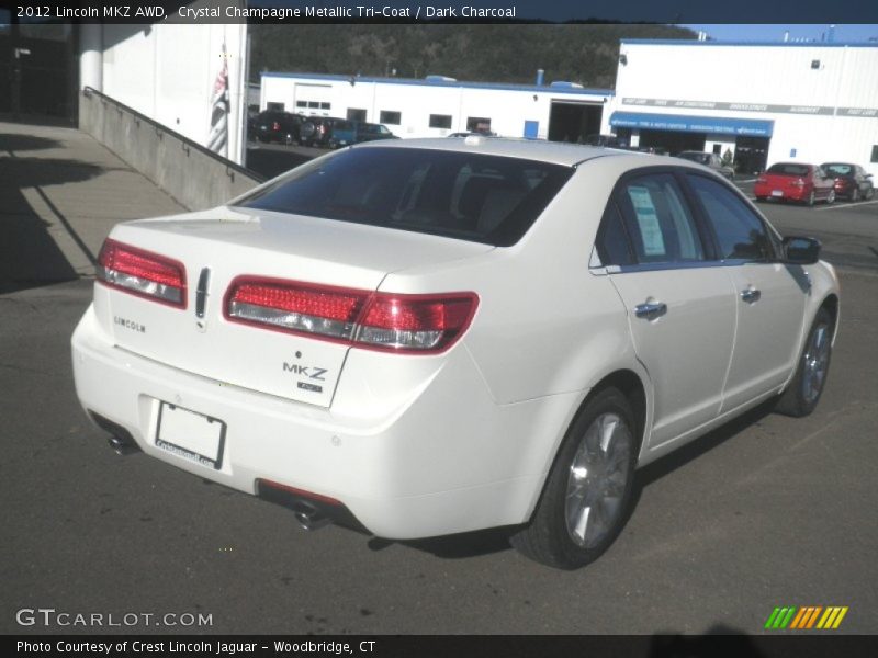 Crystal Champagne Metallic Tri-Coat / Dark Charcoal 2012 Lincoln MKZ AWD