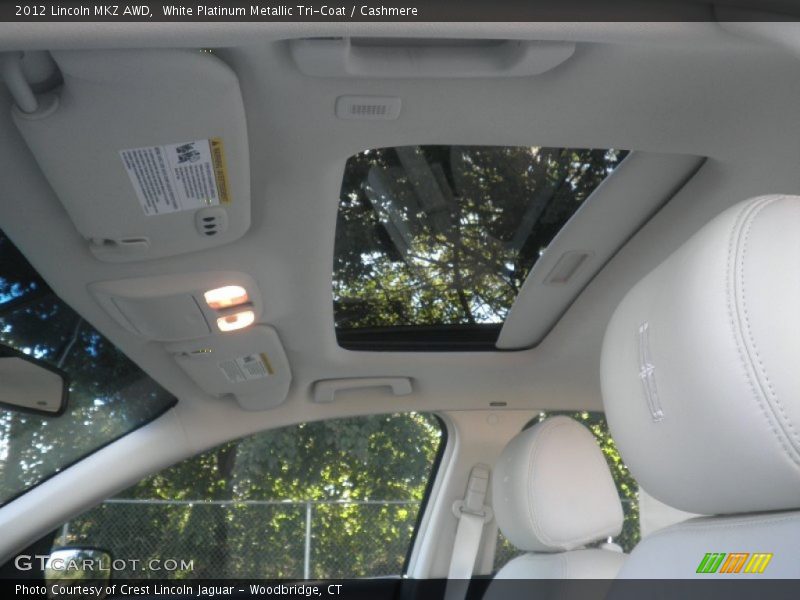 White Platinum Metallic Tri-Coat / Cashmere 2012 Lincoln MKZ AWD