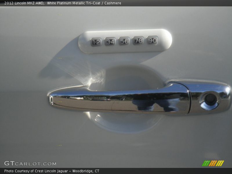 White Platinum Metallic Tri-Coat / Cashmere 2012 Lincoln MKZ AWD