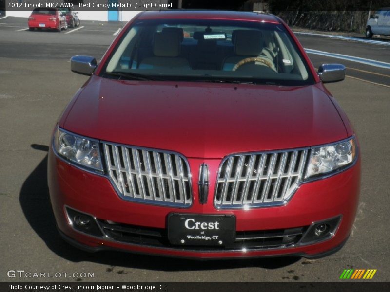 Red Candy Metallic / Light Camel 2012 Lincoln MKZ AWD