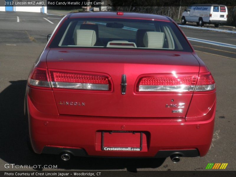 Red Candy Metallic / Light Camel 2012 Lincoln MKZ AWD