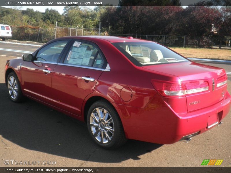 Red Candy Metallic / Light Camel 2012 Lincoln MKZ AWD