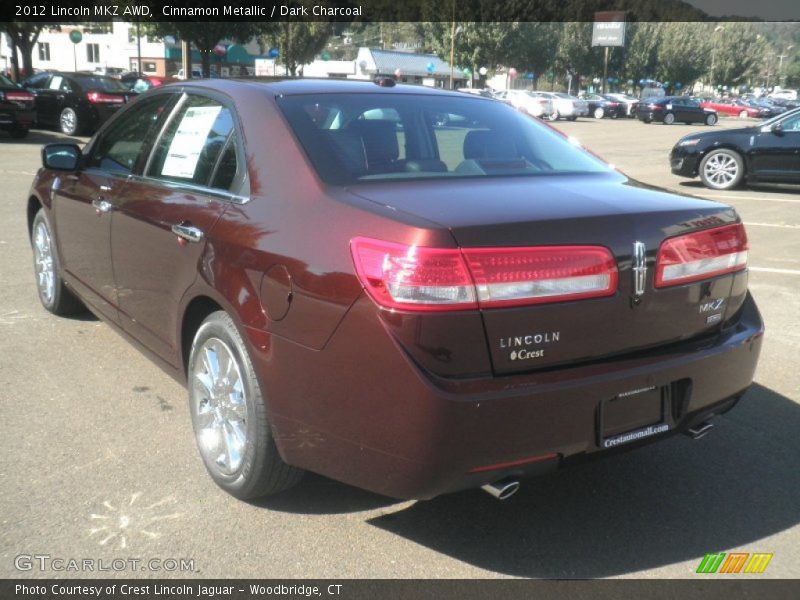 Cinnamon Metallic / Dark Charcoal 2012 Lincoln MKZ AWD