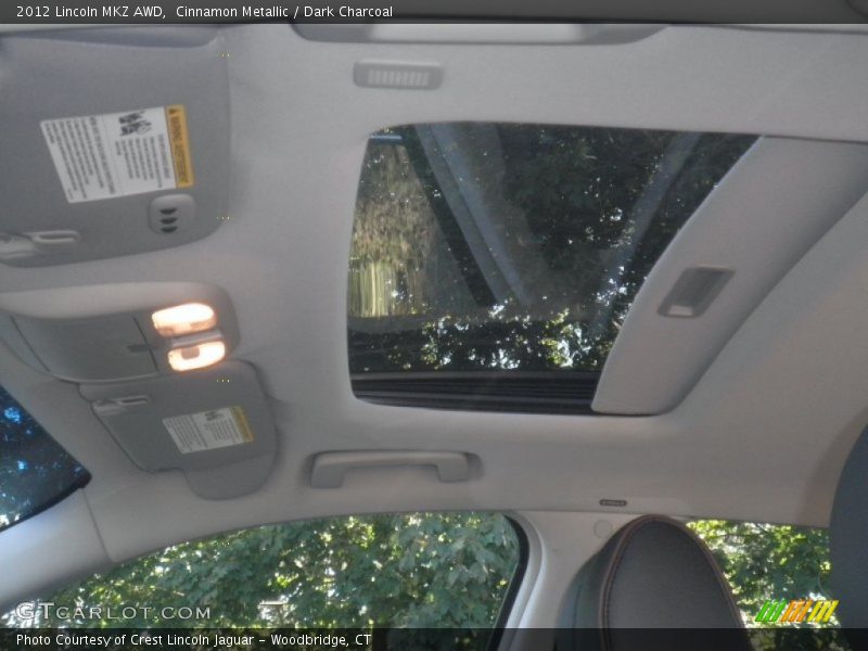 Cinnamon Metallic / Dark Charcoal 2012 Lincoln MKZ AWD