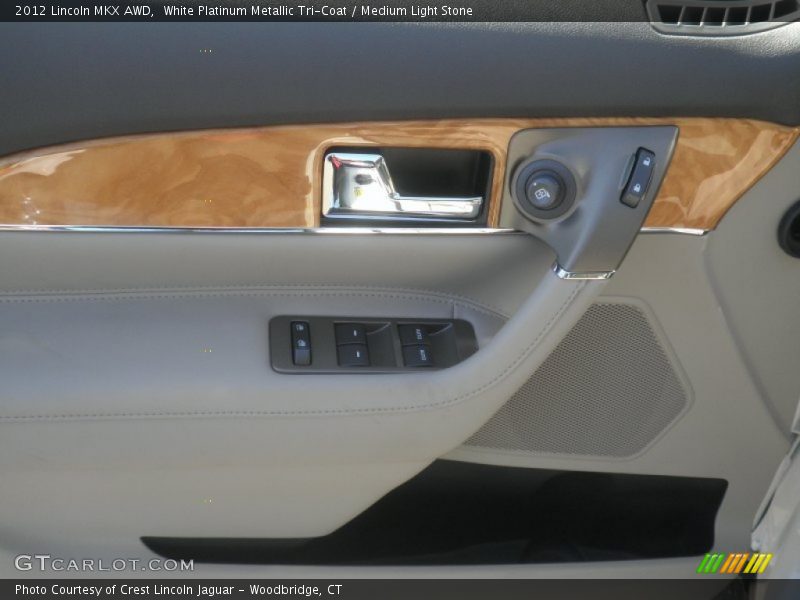 White Platinum Metallic Tri-Coat / Medium Light Stone 2012 Lincoln MKX AWD