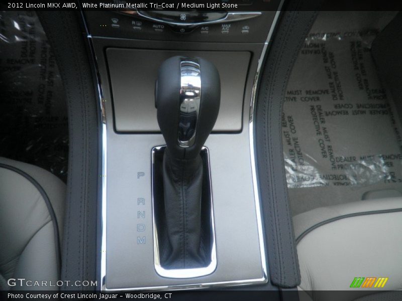 White Platinum Metallic Tri-Coat / Medium Light Stone 2012 Lincoln MKX AWD