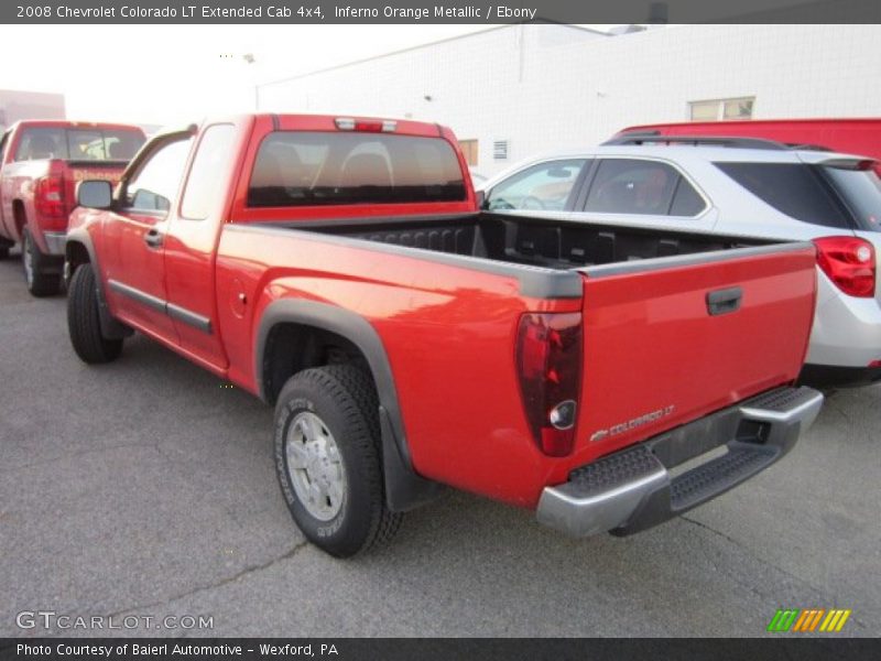  2008 Colorado LT Extended Cab 4x4 Inferno Orange Metallic