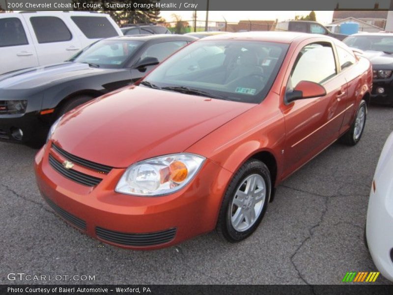 Sunburst Orange Metallic / Gray 2006 Chevrolet Cobalt LT Coupe