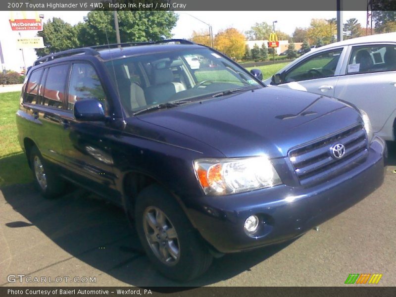 Indigo Ink Pearl / Ash Gray 2007 Toyota Highlander V6 4WD