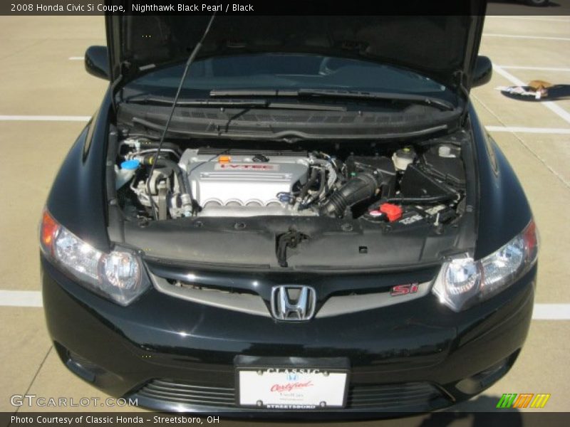 Nighthawk Black Pearl / Black 2008 Honda Civic Si Coupe