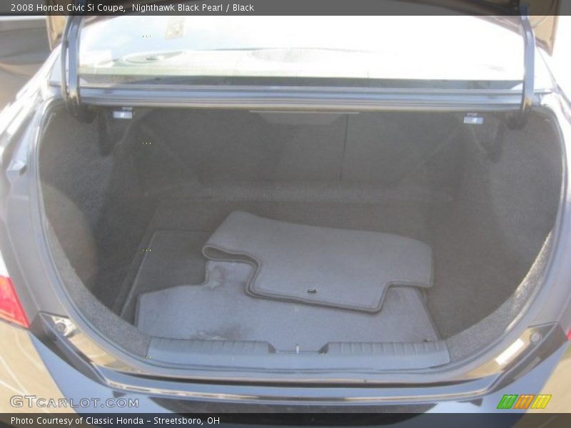 Nighthawk Black Pearl / Black 2008 Honda Civic Si Coupe