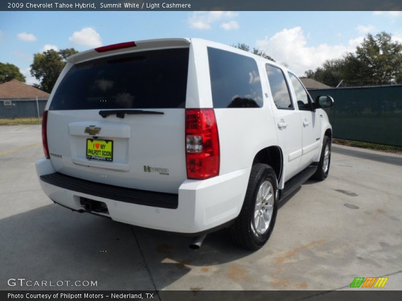 Summit White / Light Cashmere 2009 Chevrolet Tahoe Hybrid