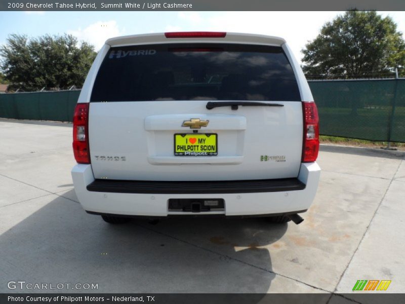 Summit White / Light Cashmere 2009 Chevrolet Tahoe Hybrid