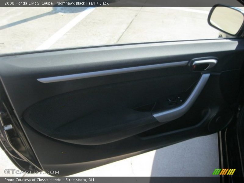 Nighthawk Black Pearl / Black 2008 Honda Civic Si Coupe