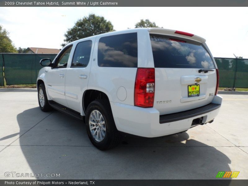 Summit White / Light Cashmere 2009 Chevrolet Tahoe Hybrid