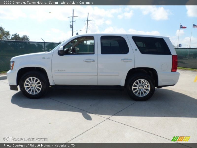 Summit White / Light Cashmere 2009 Chevrolet Tahoe Hybrid