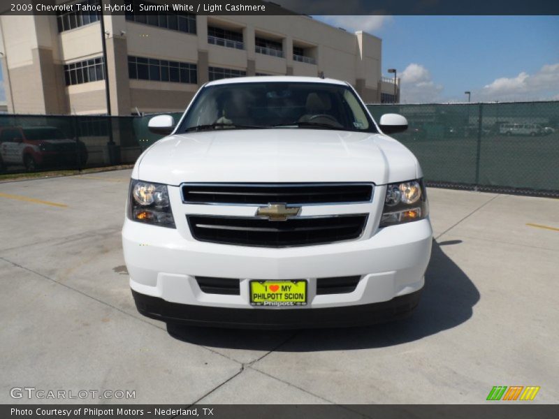Summit White / Light Cashmere 2009 Chevrolet Tahoe Hybrid