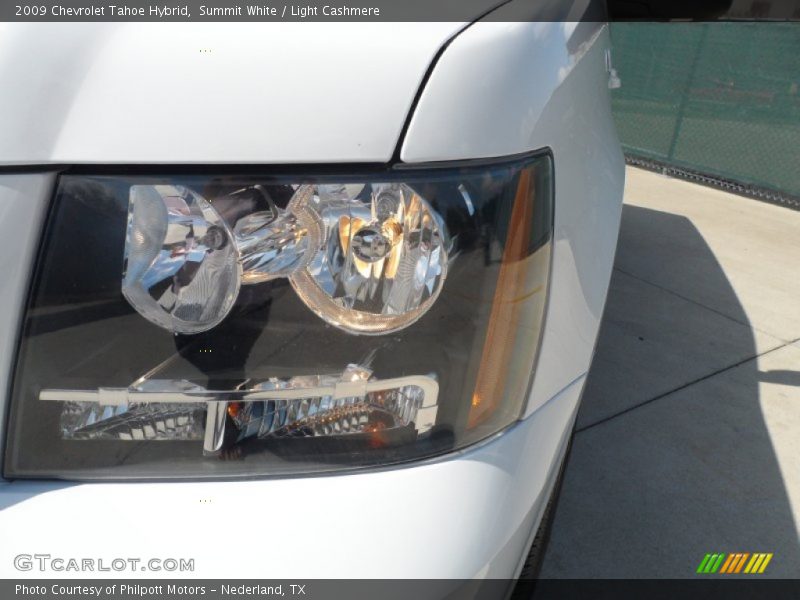 Summit White / Light Cashmere 2009 Chevrolet Tahoe Hybrid