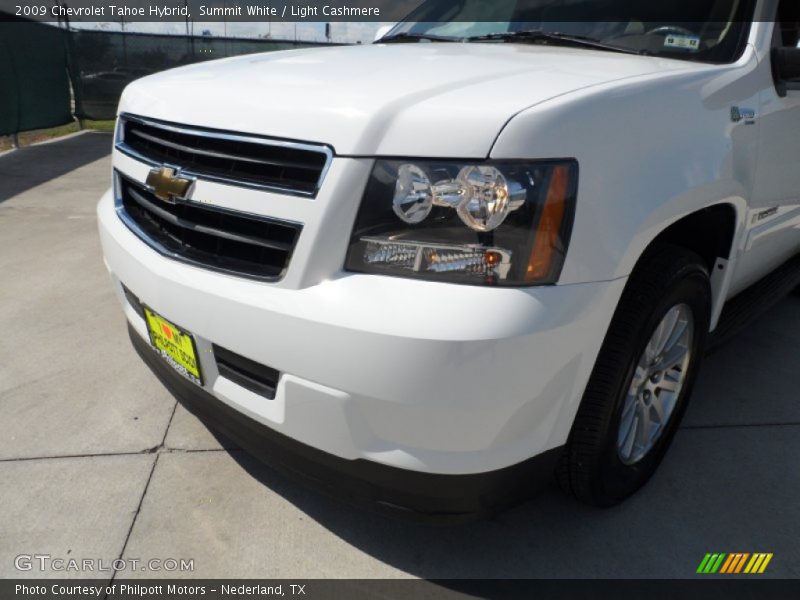 Summit White / Light Cashmere 2009 Chevrolet Tahoe Hybrid
