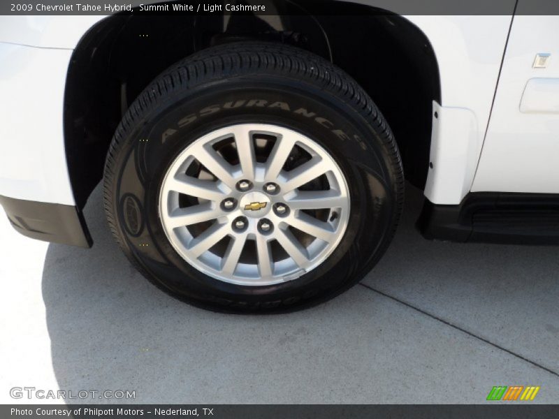 Summit White / Light Cashmere 2009 Chevrolet Tahoe Hybrid